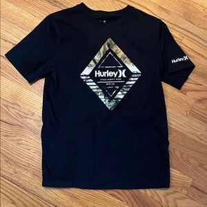 Hurley Black and Gold Graphic Tee